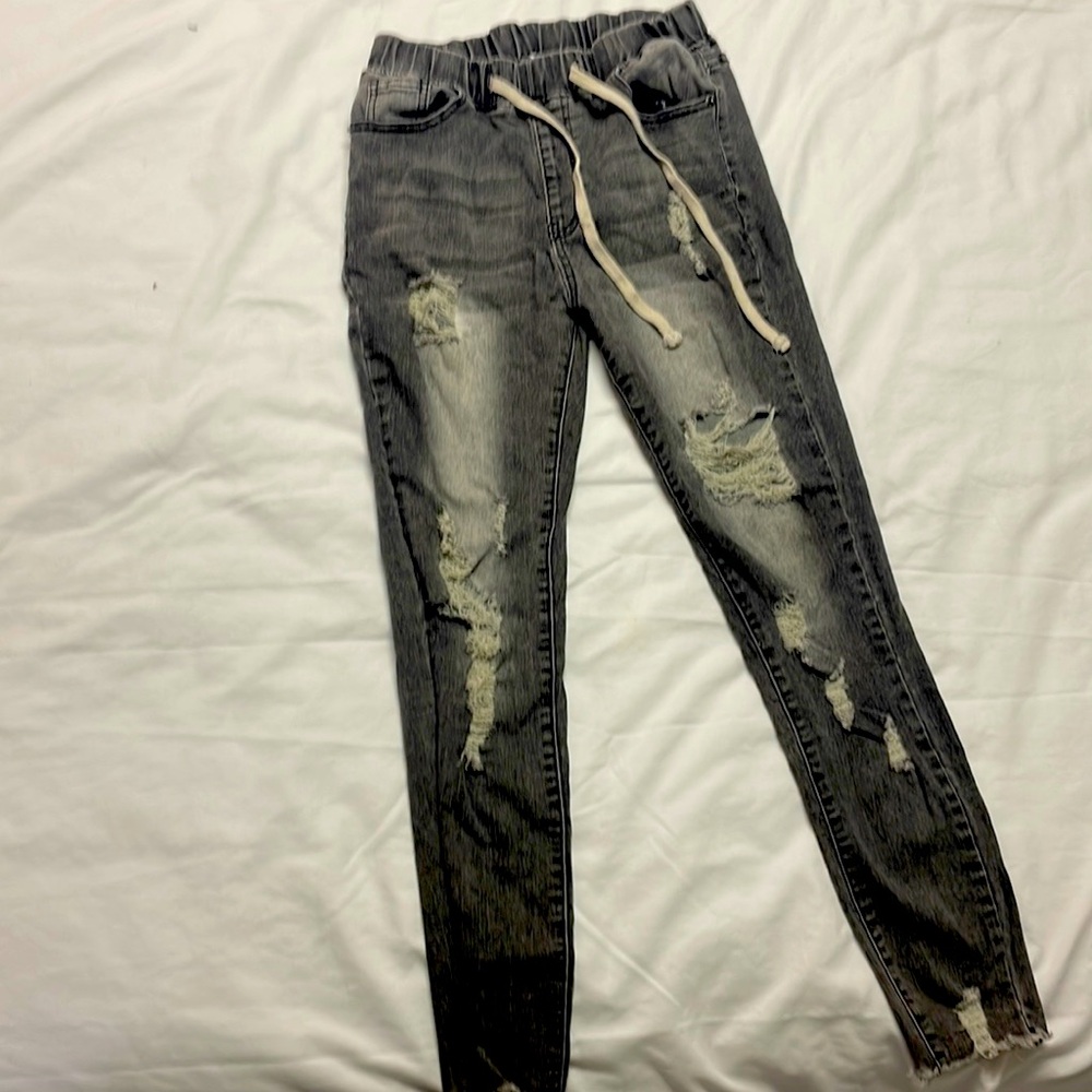 Small ripped jeans